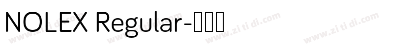 NOLEX Regular字体转换
